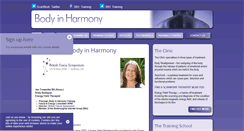 Desktop Screenshot of bodyinharmony.org.uk
