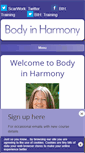 Mobile Screenshot of bodyinharmony.org.uk