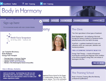 Tablet Screenshot of bodyinharmony.org.uk